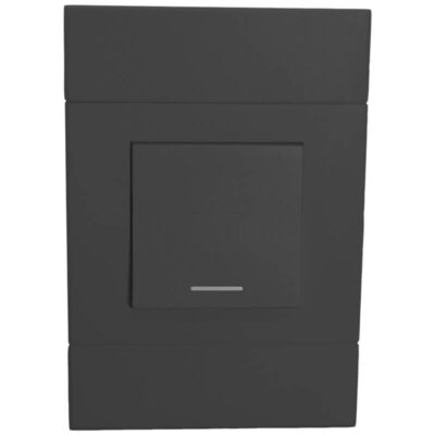 VETi 2 - 30A Double Pole Isolator 2x4 - Charcoal Complete
