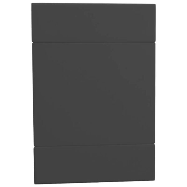 VETi 2 - 50 x 100mm Blank Cover Plate - Charcoal Complete