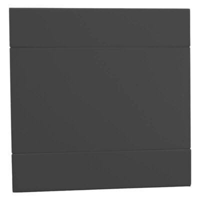 VETi 2 - 50 x 100mm Blank Cover Plate - Charcoal Complete
