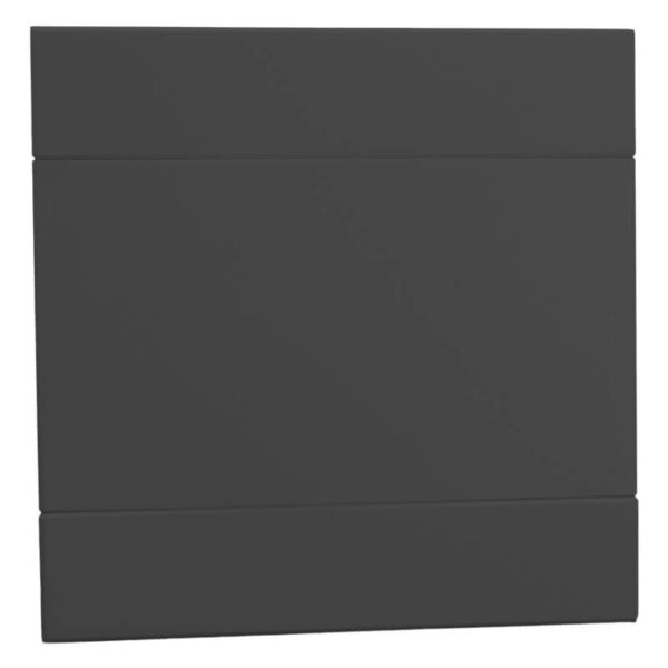 VETi 2 - 50 x 100mm Blank Cover Plate - Charcoal Complete