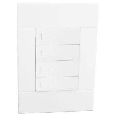 VETi 2 - 4 Lever 1 Way Switch - White Complete