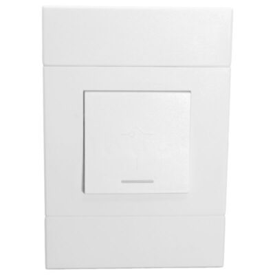 VETi 2 - 30A Double Pole Isolator 2x4 - White Complete