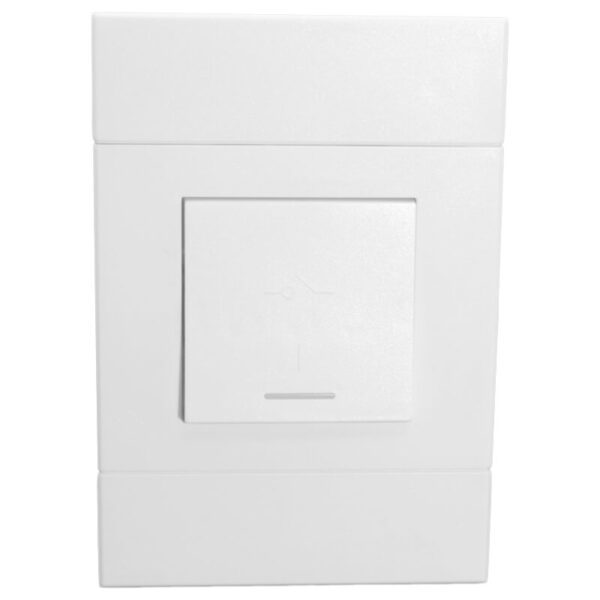 VETi 2 - 30A Double Pole Isolator 2x4 - White Complete