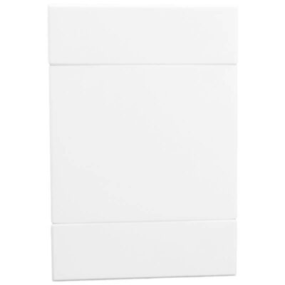 VETi 2 - 50 x 100mm Blank Cover Plate - White Complete