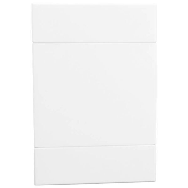 VETi 2 - 50 x 100mm Blank Cover Plate - White Complete