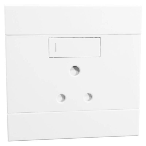 VETi 2 - Single 16A RSA Socket - White Complete