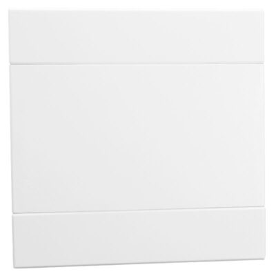 VETi 2 - 50 x 100mm Blank Cover Plate - White Complete