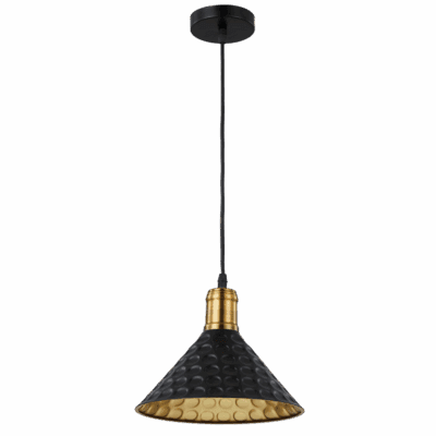 Brightstar PEN213 BK Iron Pendant with Black Cord