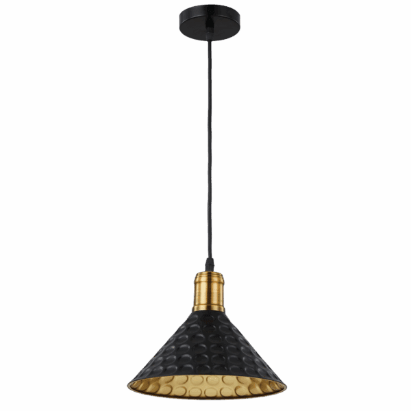 Brightstar PEN213 BK Iron Pendant with Black Cord
