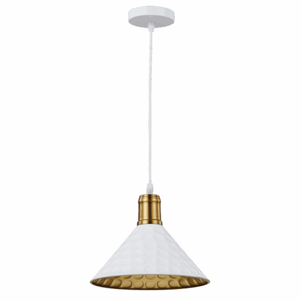 Brightstar PEN214 WH Iron Pendant with White Cord