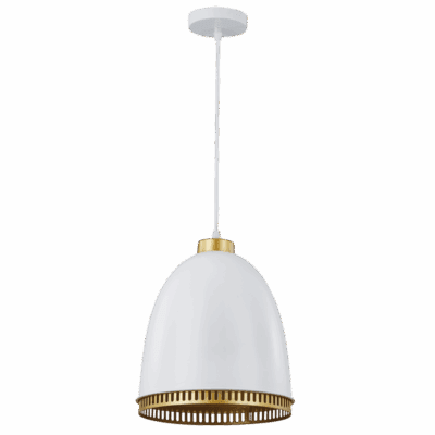 Brightstar PEN236 WH Iron Pendant with White Cord