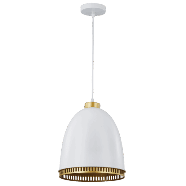 Brightstar PEN236 WH Iron Pendant with White Cord