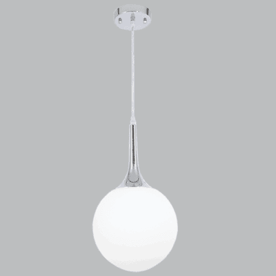 Brightstar PEN284/1 CH Polished Chrome Pendant with Opal Glass