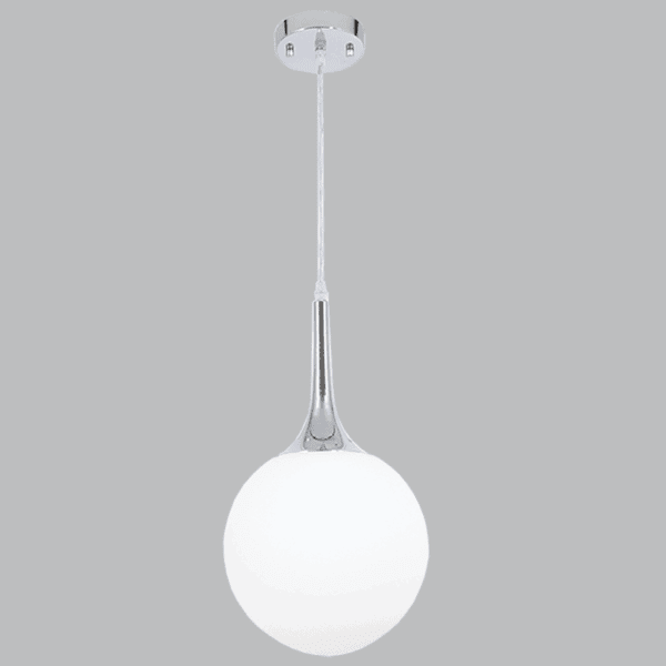 Brightstar PEN284/1 CH Polished Chrome Pendant with Opal Glass