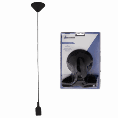 Brightstar PEN285/1 BK PVC and Silicon Pendant