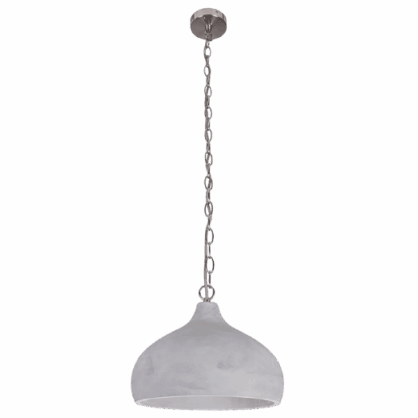 Brightstar PEN351 STONE Satin Chrome with Cement Pendant
