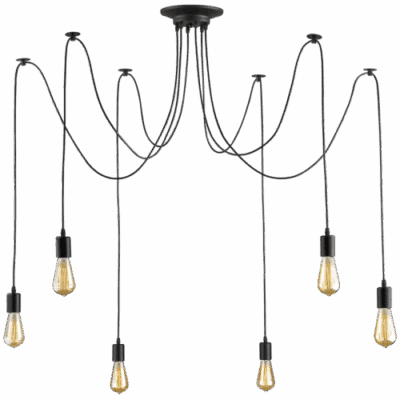 Brightstar PEN452/6 BK Metal Cord Pendant
