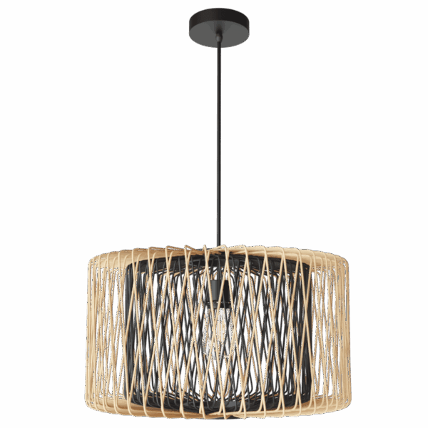 Brightstar PEN514 BAMBOO Metal and Bamboo Pendant