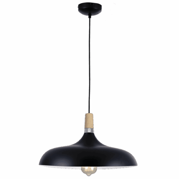 Brightstar PEN556 BK Metal and Wood Pendant