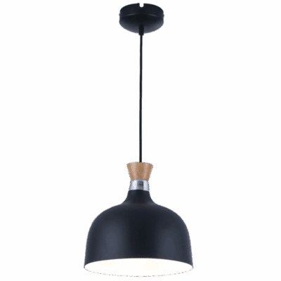 Brightstar PEN559 BK Metal and Wood Pendant