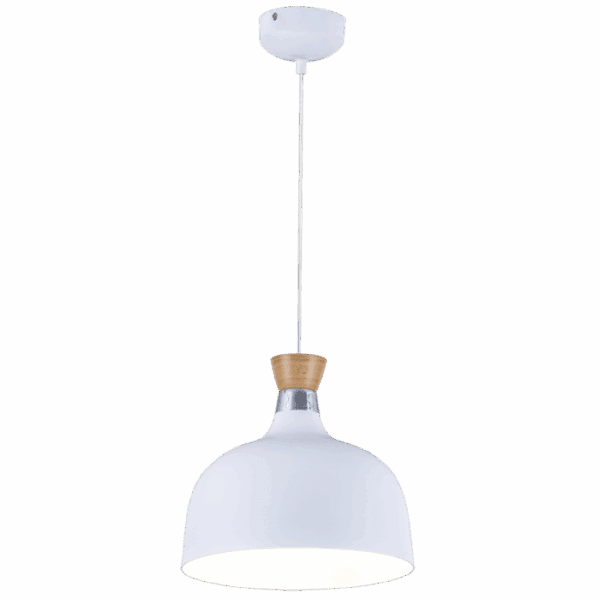 Brightstar PEN560 WH Metal and Wood Pendant