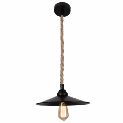 Brightstar PEN586 BK Metal Pendant with Rope