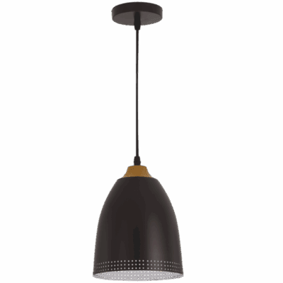 Brightstar PEN609 BROWN Metal Pendant with Wood Finish