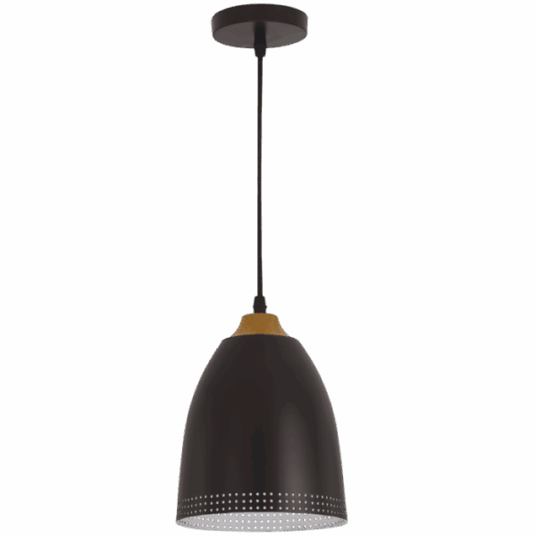 Brightstar PEN609 BROWN Metal Pendant with Wood Finish