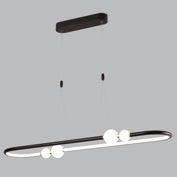 Brightstar PEN797 BK Aluminium, Glass and PVC Pendant