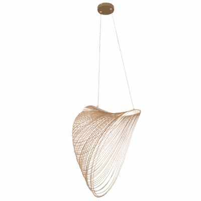 Brightstar PEN836 NATURAL Metal, Acrylic and Wood Pendant