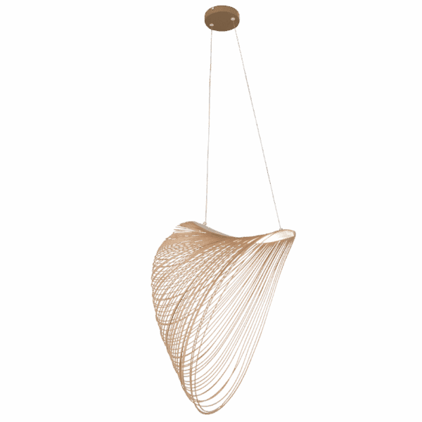 Brightstar PEN836 NATURAL Metal, Acrylic and Wood Pendant