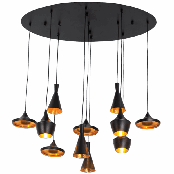 Brightstar PEN851/11 BK/GD Metal Pendant