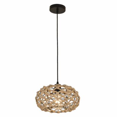 Brightstar PEN859 ROPE Metal and Rope Pendant