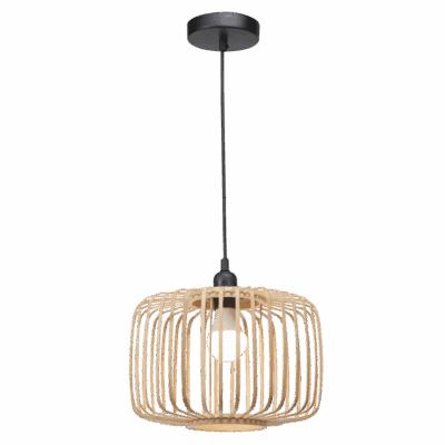 Brightstar PEN862 BAMBOO Metal and Bamboo Pendant