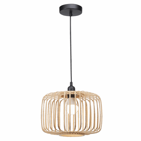 Brightstar PEN862 BAMBOO Metal and Bamboo Pendant