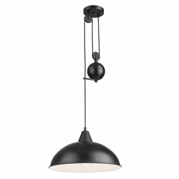 Brightstar PEN871 BK Metal Pendant With White Inner