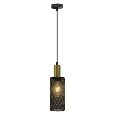 Brightstar PEN873/1 BK/GD Metal Pendant