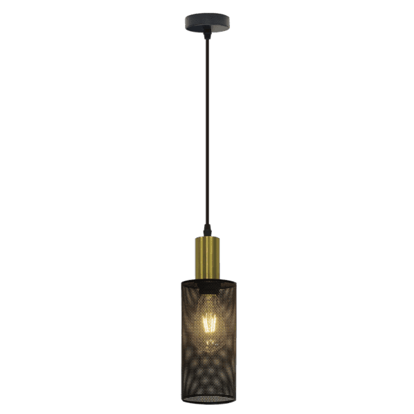 Brightstar PEN873/1 BK/GD Metal Pendant