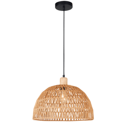 Brightstar PEN957 STRING Metal, Wood and String Pendant