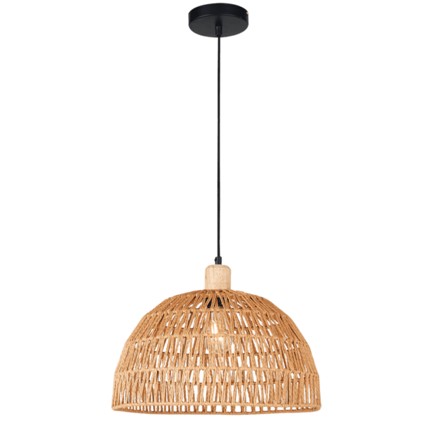 Brightstar PEN957 STRING Metal, Wood and String Pendant