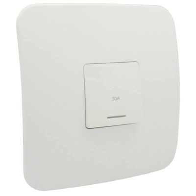 VETi 1 - 30A Double Pole Isolator - White Complete