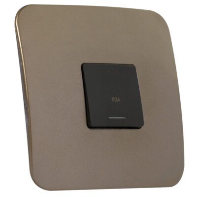 VETi 1 - 60A Triple Pole Isolator Complete with Cover - Black + Bronze Complete