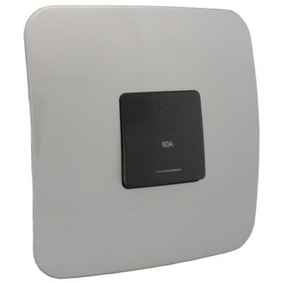 VETi 1 - 60A Triple Pole Isolator Complete with Cover - Black + Silver Complete