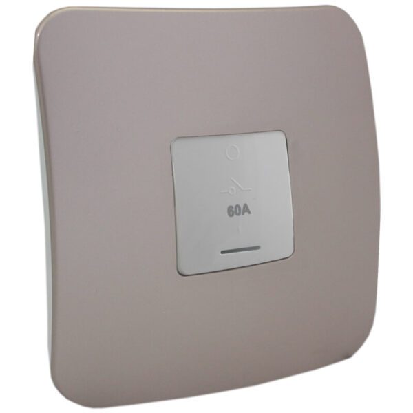 VETi 1 - 60A Triple Pole Isolator - White + Champagne Complete