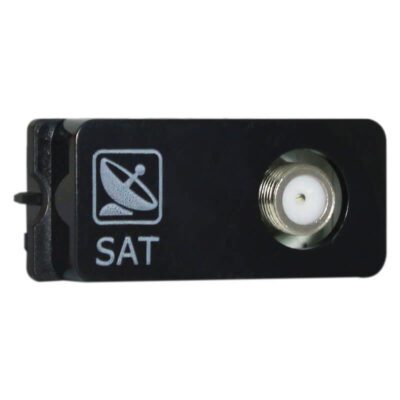 VETi 1 - Satellite Socket Outlet Black - Modular