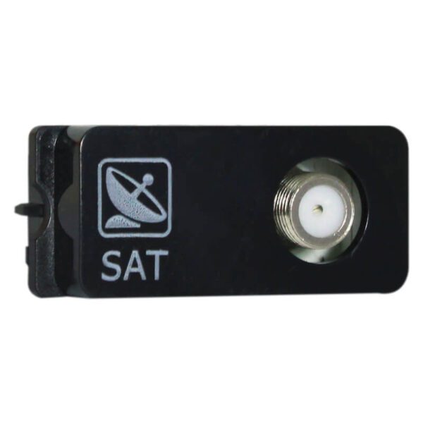 VETi 1 - Satellite Socket Outlet Black - Modular