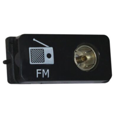 VETi 1 - FM Socket Outlet Black - Modular