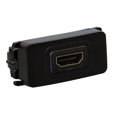 VETi 1 - HDMI Socket Outlet Black - Modular