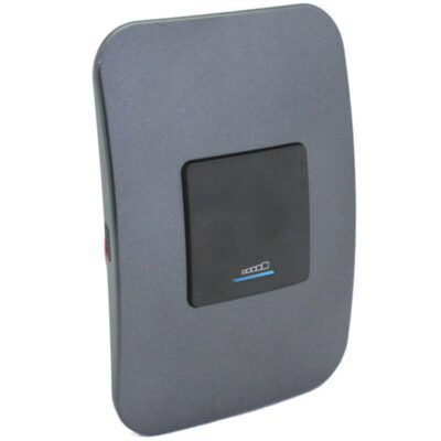 VETi 1 - 400W Push Button Dimmer with Indicator - Black + Gun Metal Complete