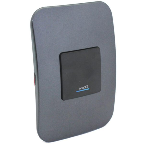 VETi 1 - 400W Push Button Dimmer with Indicator - Black + Gun Metal Complete